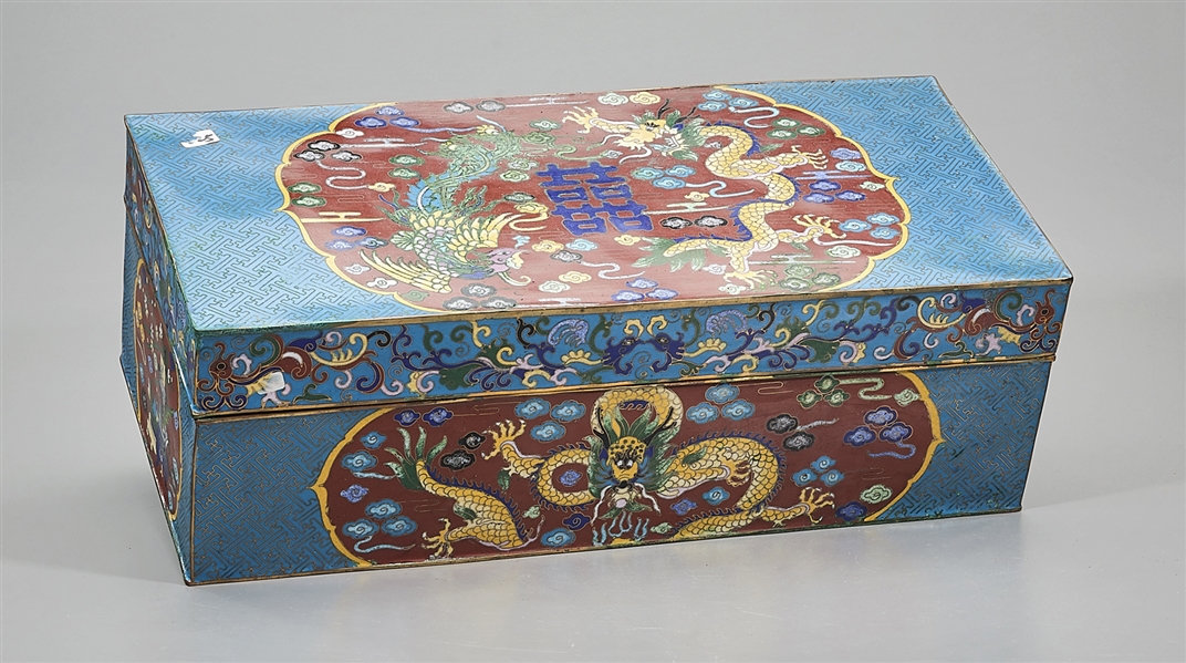 Chinese Cloisonne on Copper Covered Box