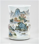 Chinese Enameled Porcelain Wall Planter