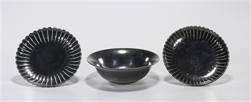 Group of Three Chinese Glazed Porcelains