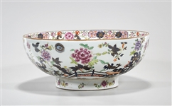 Chinese Enameled Porcelain Footed Bowl