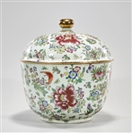 Large Chinese Enameled Porcelain Covered Bowl