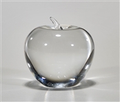 Tiffany & Co. Glass Apple Paperweight