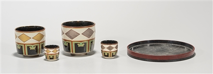Group of Four Japanese Tea Cups