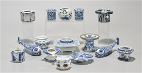 Group of Japanese Blue and White Ceramics
