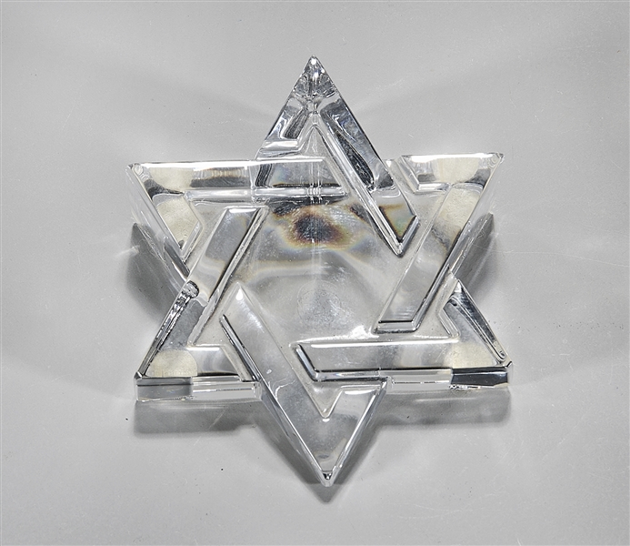 Baccarat Star of David Paperweight