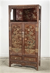 Chinese Painted Wood Cabinet