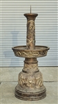 Large Chinese Bronze Candlestick