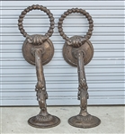 Two Elaborate Bronze Corbels