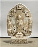 Chinese Carved Stone Buddha 