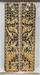 Two Chinese Carved Gilt Wood Panels