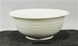 Large Chinese White Glazed Porcelain Bowl