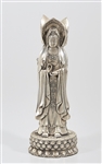Chinese Silver Plated Triple Guanyin