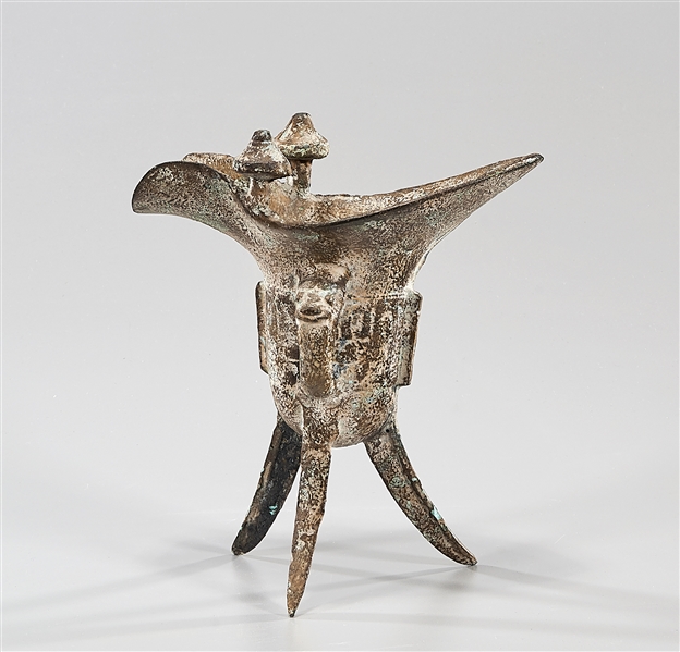 Chinese Archaistic Bronze Tripod Vessel
