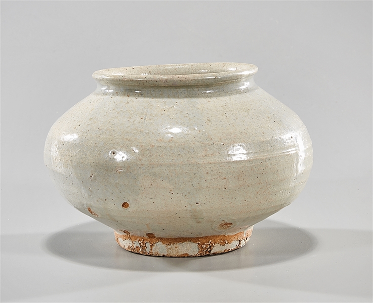 Korean White Glazed Ceramic Jar
