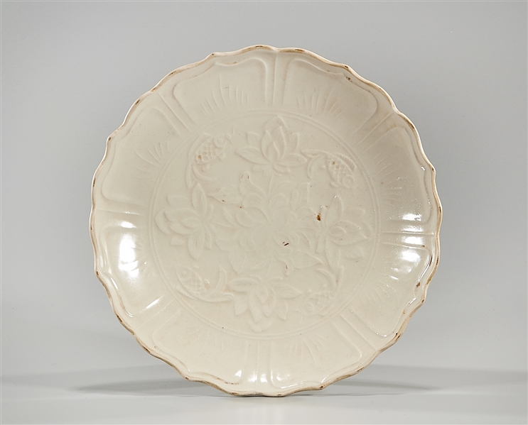 Chinese White Glazed Porcelain Dish