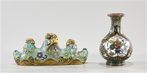 Two Chinese Cloisonnes