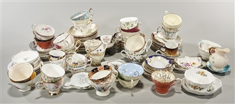 Large Group of Various China Cups and Saucers