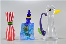 Group of Four Kosta Boda Glass Artworks