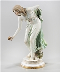 Antique Meissen Figure of a Woman