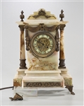 Bronze and Onyx Mantel Clock