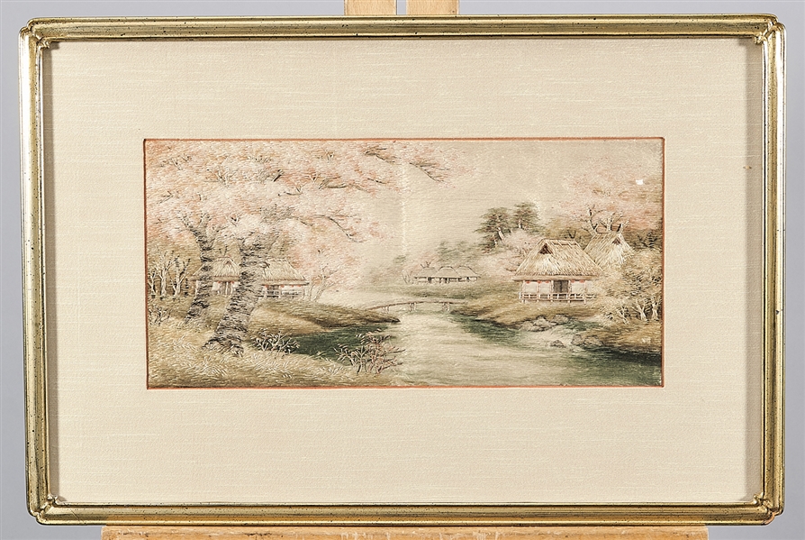 Group of Chinese and Japanese Framed Textiles