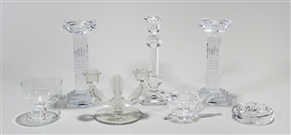 Group of Seven Various Crystal Glassware Pieces