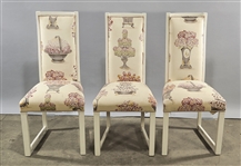 Group of Seven Upholstered Side Chairs