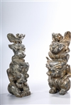 Two Chinese Hongshan-Style Hardstone Carvings
