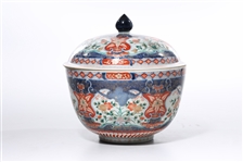 Chinese Enameled Porcelain Covered Bowl