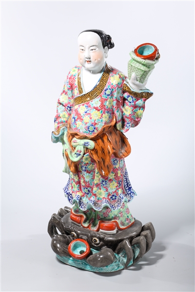Chinese Enameled Porcelain Immortal