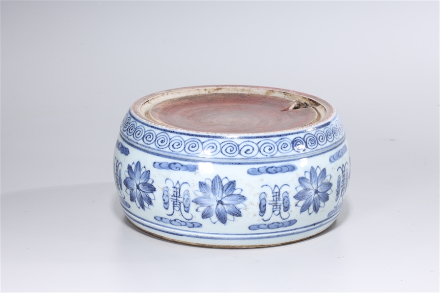 Chinese Blue and White Porcelain Ink Stone