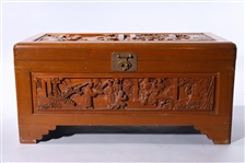 Chinese Carved Wood Chest