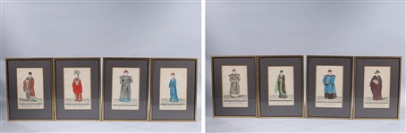 Set of Eight French Chinoiserie Engravings