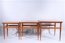 Set of Three Mid-Century Nesting Tables by Heritage