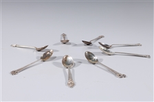 Group of Eight Sterling Silver Spoons