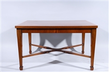 Antique English Veneered Mixed Wood Table