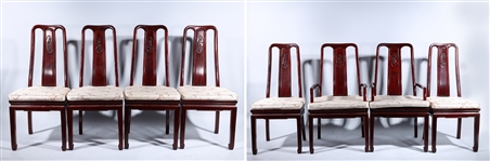 Set of Eight Chinese Wood Chairs