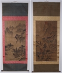 Two Chinese Scrolls After Xia Gui & Ma Yuan