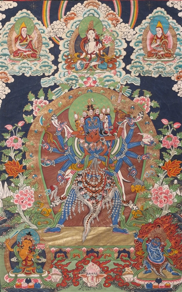 Sino-Tibetan Painted Thangka
