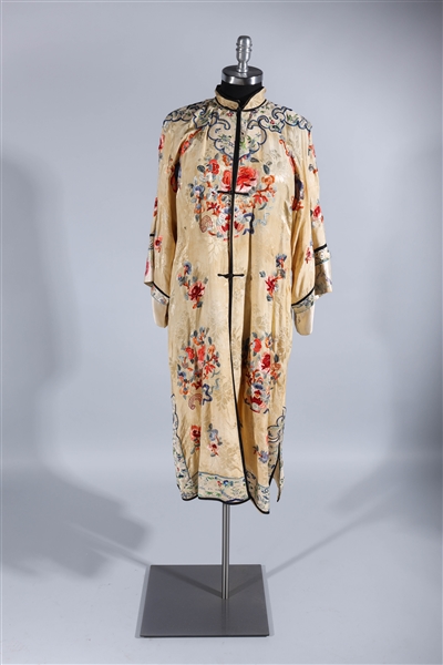 Chinese Embroded Silk Robe