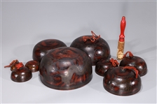 Set of Chinese Bronze Singing Bells 