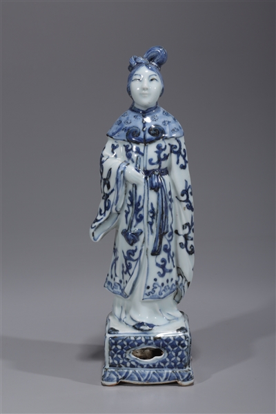 Chinese Blue and White Porcelain Figure