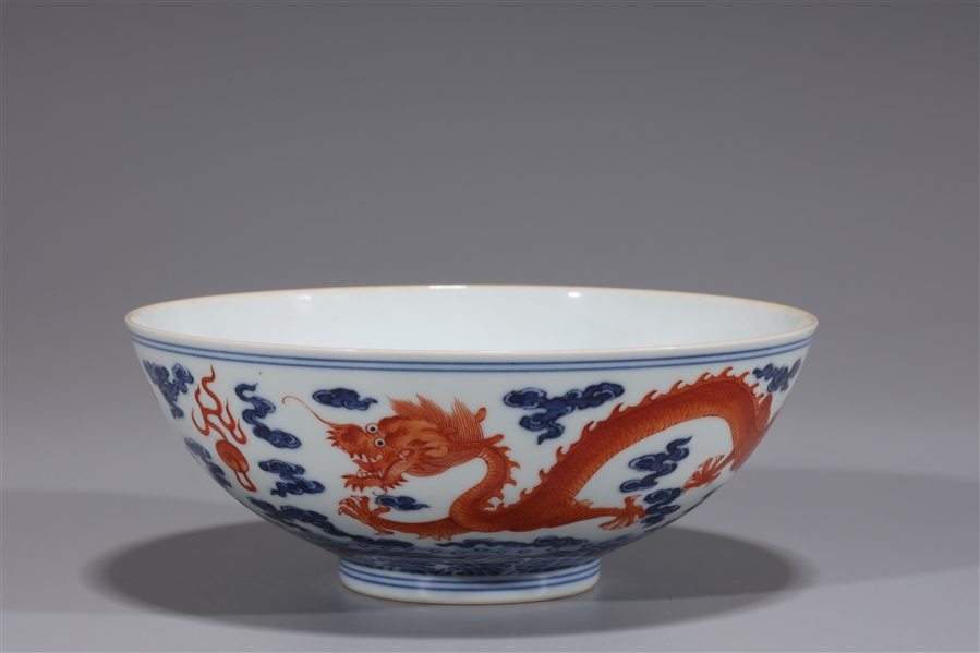 Chinese Porcelain Dragon Bowl