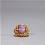 Star Ruby and Gold Ring 
