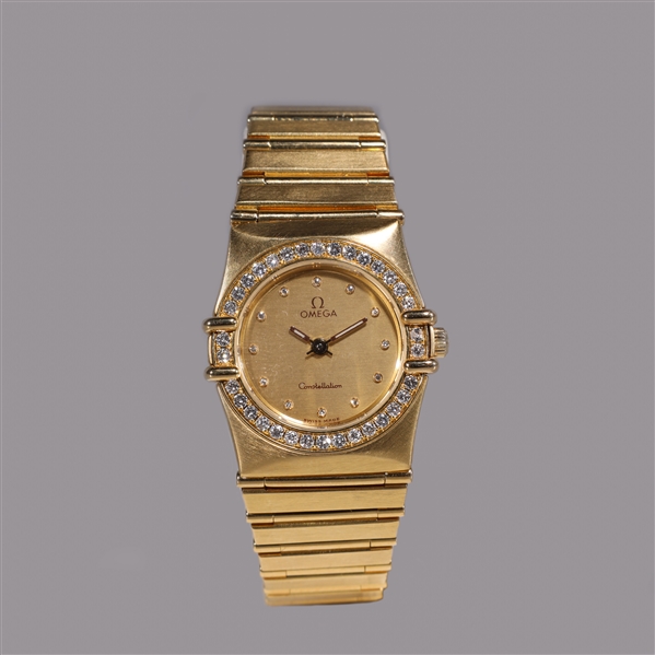 18K Gold Omega Constellation Watch