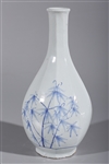 Korean Blue & White Faceted Vase