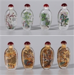 Lot of Eight Chinese Snuff Bottles