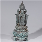 Chinese Bronze Buddhist Figural Grouping