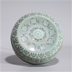 Korean Celadon Glazed Ceramic Covered Box