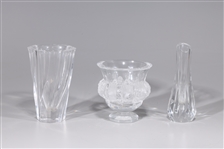 Lot of Three Small Glass Vases